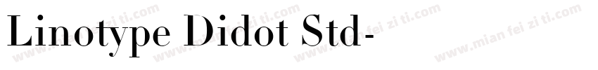 Linotype Didot Std字体转换
